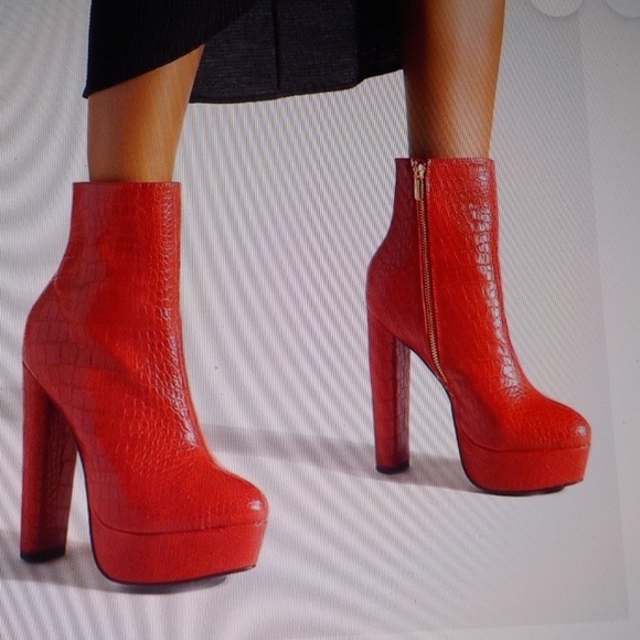 LOKE NEW Platform Heel Boots - Picture 1 of 7